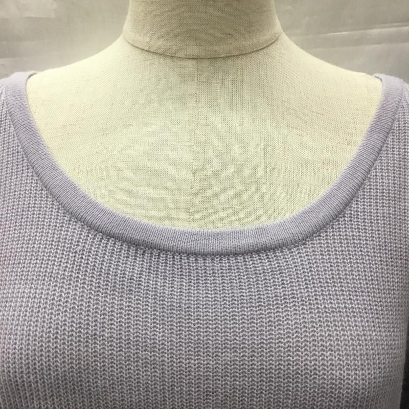 セシルマクビー CECIL McBEE セットアップ セットアップ ニット セーター ニットスカート セット M 無地 紫 / パープル / レディース USED 古着 中古 10118047
