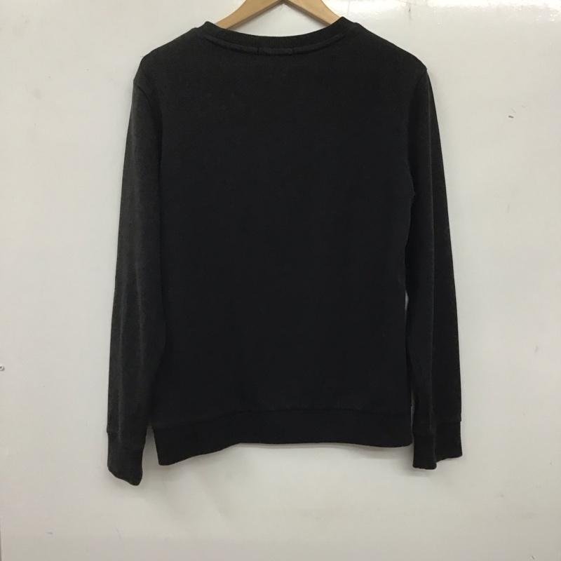 ゲス Guess トレーナー 長袖 長袖トレーナー スウェット クルーネック プルオーバー S ロゴ、文字 黒 / ブラック / メンズ USED 古着 中古 10136236