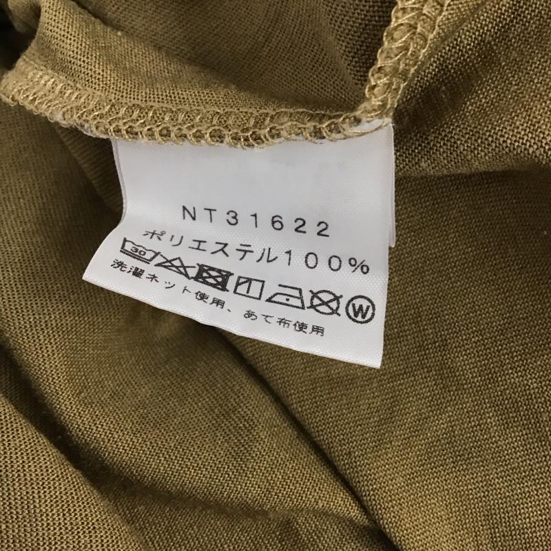 ザノースフェイス THE NORTH FACE Tシャツ 半袖 nt31622 トレッキング半袖Tシャツ 半袖カットソー プリントTシャツ M ロゴ、文字 カーキ / カーキ / メンズ USED 古着 中古 10130470