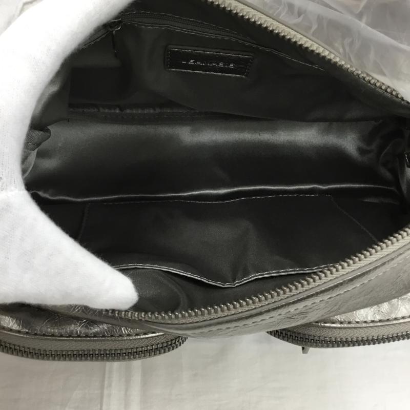 ジーナシス JEANASIS ハンドバッグ ハンドバッグ ロゴ、文字 銀 / シルバー / レディース USED 古着 中古 10136405