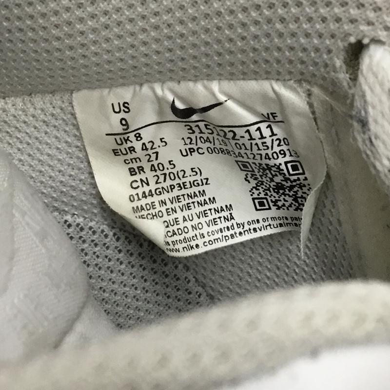 ナイキ NIKE スニーカー スニーカー 315122-111 AIR FORCE 1 LOW 27cm 27.0cm ロゴ、文字 白 / ホワイト / メンズ USED 古着 中古 10120908