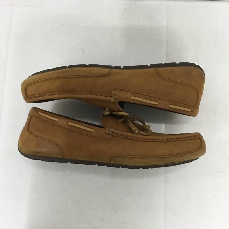 アグ UGG カジュアルシューズ カジュアルシューズ 1004247 CHESTER レザー 27cm インソール付き 27.0cm ロゴ、文字 茶 / ブラウン / メンズ USED 古着 中古 10138335