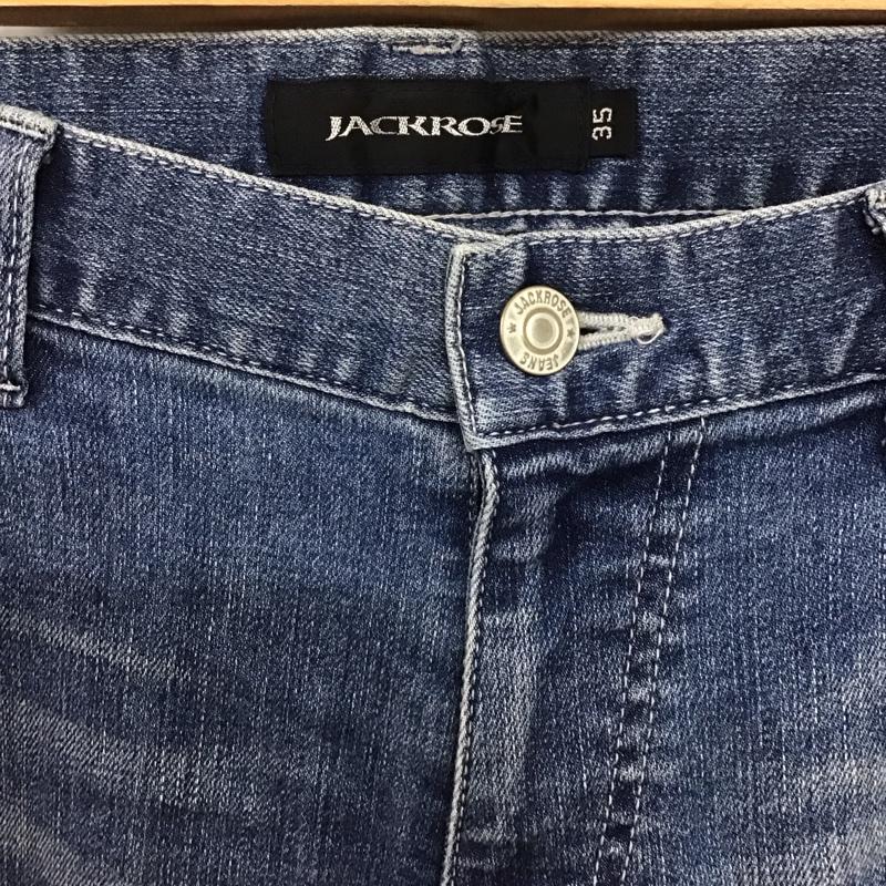 ジャックローズ JACKROSE パンツ デニム、ジーンズ デニムパンツ スリムパンツ カジュアルパンツ ストレッチパンツ ペイント 35インチ インディゴ / インディゴ / メンズ USED 古着 中古 10132893