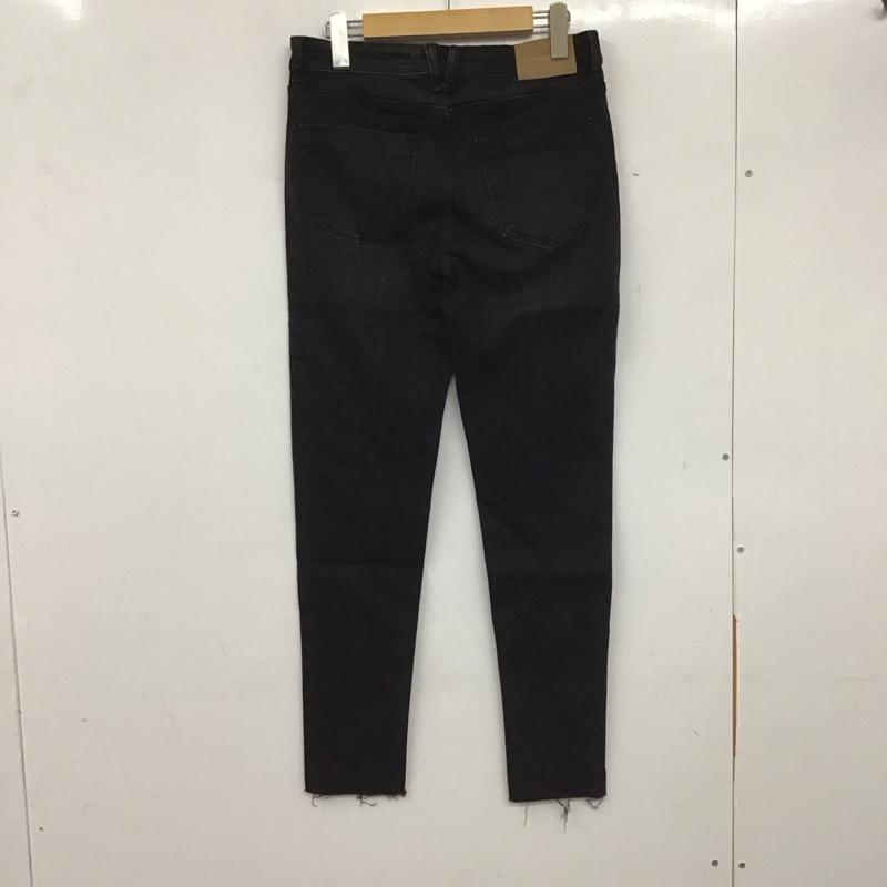 ザラ ZARA パンツ デニム、ジーンズ 38 無地 黒 / ブラック / レディース USED 古着 中古 10137884