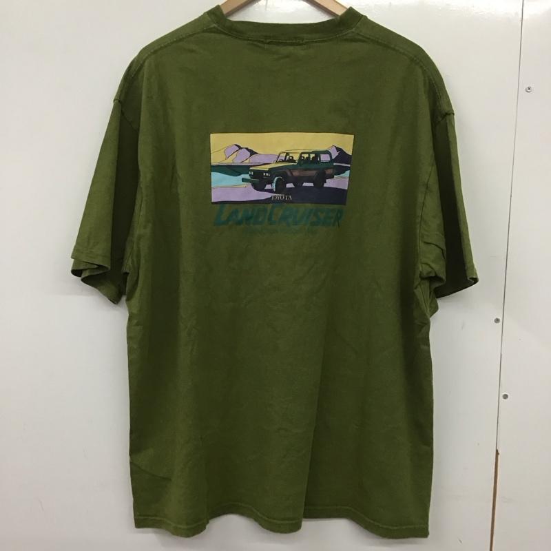 フリークスストア FREAK S STORE Tシャツ 半袖 半袖カットソー プリントTシャツ クルーネックカットソー L ロゴ、文字 カーキ / カーキ / メンズ USED 古着 中古 10138444