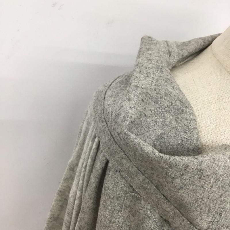 ディーゼル DIESEL カーディガン 長袖 ジップアップカーディガン 長袖ニットカーディガン 長袖カットソー S 無地 灰 / グレー / レディース USED 古着 中古 10108460