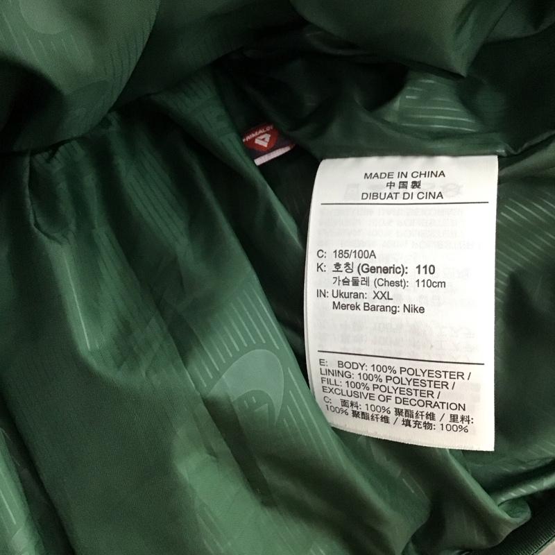 ナイキ NIKE ジャケット、上着 ジャンパー、ブルゾン fb7369-323 クラブジャケット ダウンジャケット アウター 5号 ロゴ、文字 緑 / グリーン / メンズ USED 古着 中古 10146657