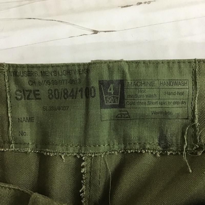 ミリタリー ミリタリー パンツ ワークパンツ、ペインターパンツ ミリタリーパンツ ワイドパンツ カジュアルパンツ ストレートパンツ 無地 カーキ / カーキ / メンズ USED 古着 中古 10116400