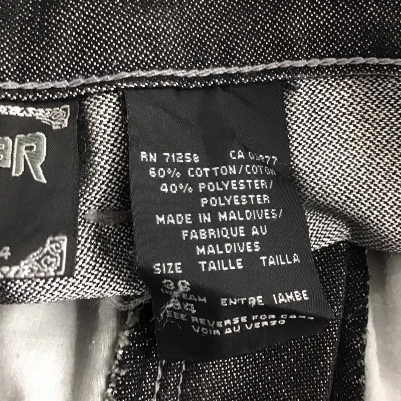 ロカウェア ROCAWEAR パンツ デニム、ジーンズ デニムパンツ ワイドパンツ カジュアルパンツ 36 ロゴ、文字 黒 / ブラック / メンズ USED 古着 中古 10143534