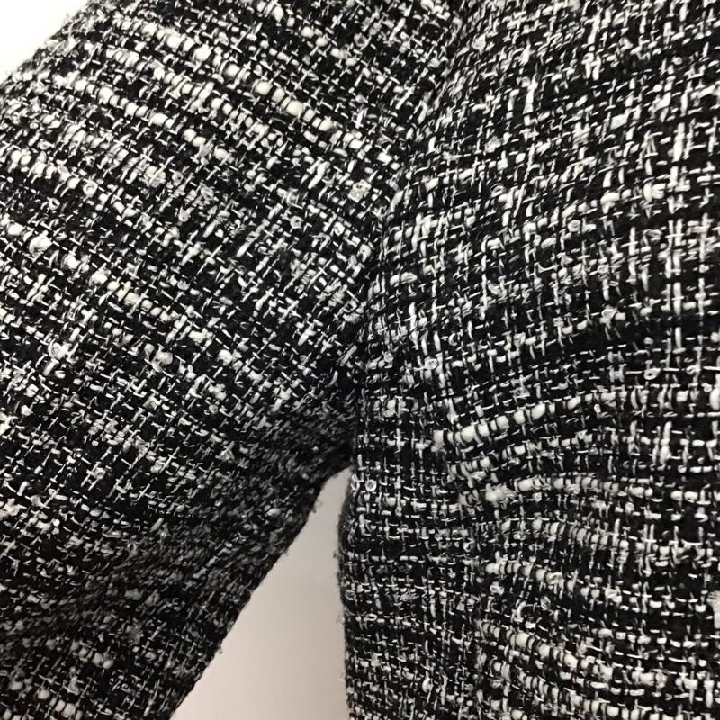 ザラ ZARA ジャケット、上着 ジャケット、ブレザー 7901 031 108 ノーカラー タグ付き M 黒 / ブラック / X 白 / ホワイト / レディース USED 古着 中古 10112359