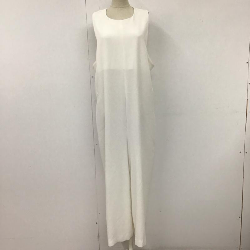 ザラ ZARA ワンピース・ドレス・オールインワン ワンピース・ドレス・オールインワン 2220 878 712 オールインワン ノースリーブ L 無地 白 / ホワイト / レディース USED 古着 中古 10112358