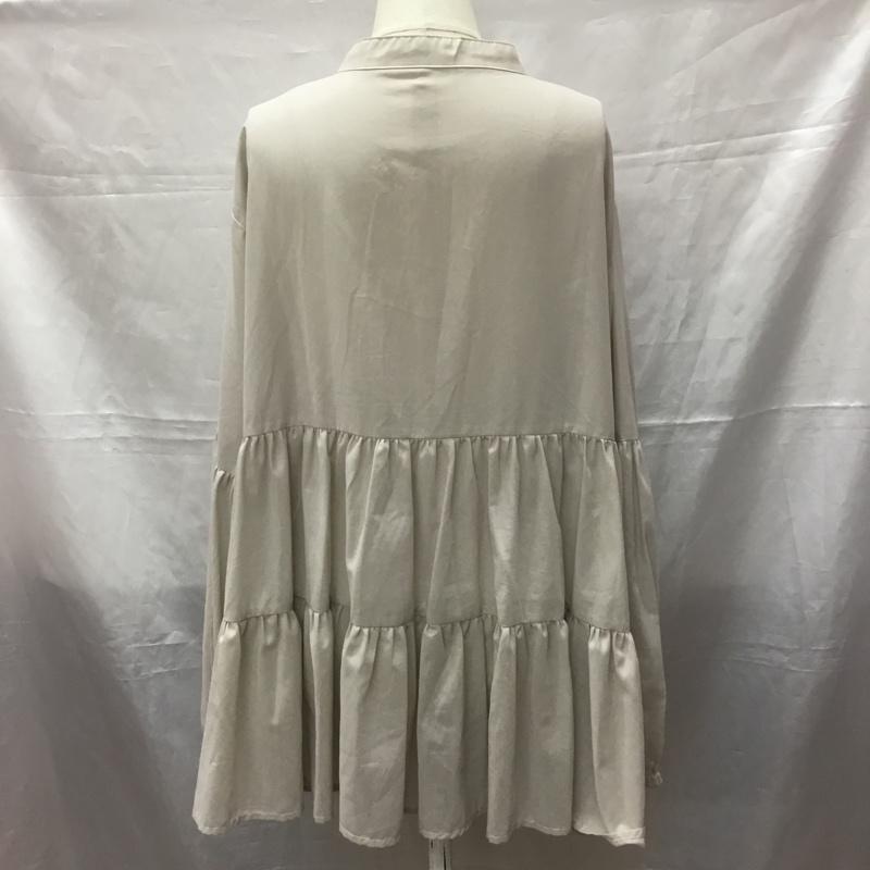 アイテムズ アーバンリサーチ ITEMS URBAN RESEARCH シャツ、ブラウス 長袖 IT24-23A005 シフォンティアードブラウス FREE 無地 灰 / グレー / レディース USED 古着 中古 10112271