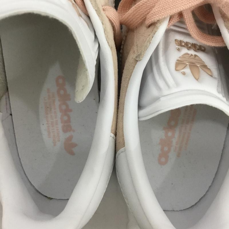 アディダス adidas スニーカー スニーカー BB5472 GAZELLE 22cm 22.0cm ロゴ、文字 桃 / ピンク / X 白 / ホワイト / X 金 / ゴールド / レディース USED 古着 中古 10123646