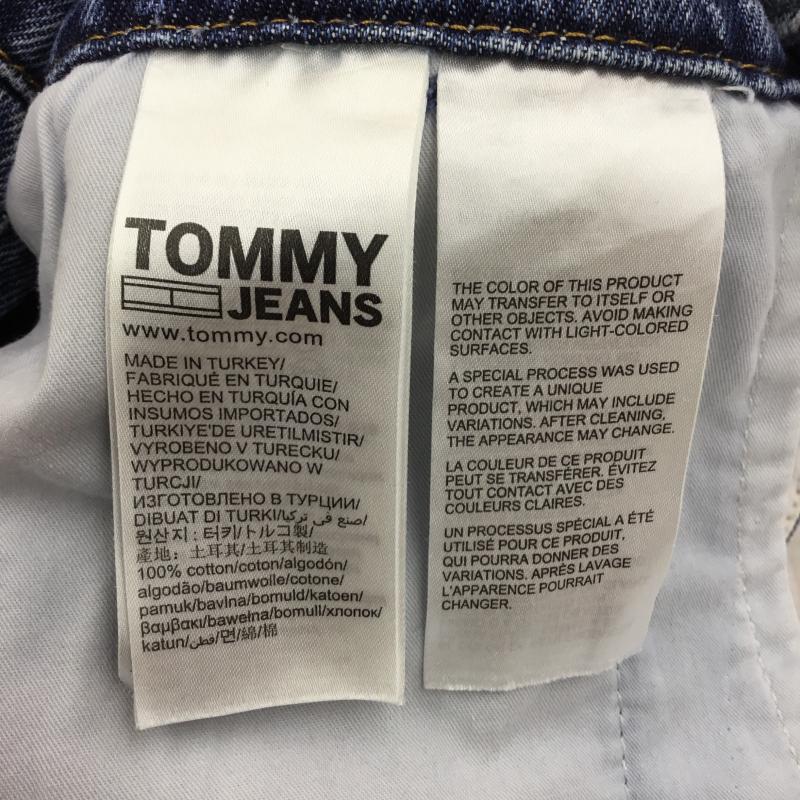 トミー ジーンズ TOMMY JEANS ワンピース ミニスカート XS ロゴ、文字 インディゴ / インディゴ /  レディース USED 古着 中古 10133593