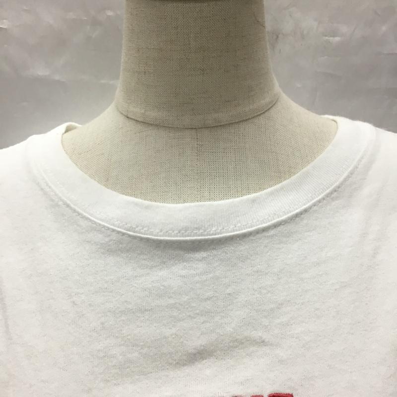 ディッキーズ Dickies Tシャツ 半袖 0282-3790 クルーネック 刺繍 M ロゴ、文字 白 / ホワイト / レディース USED 古着 中古 10115550