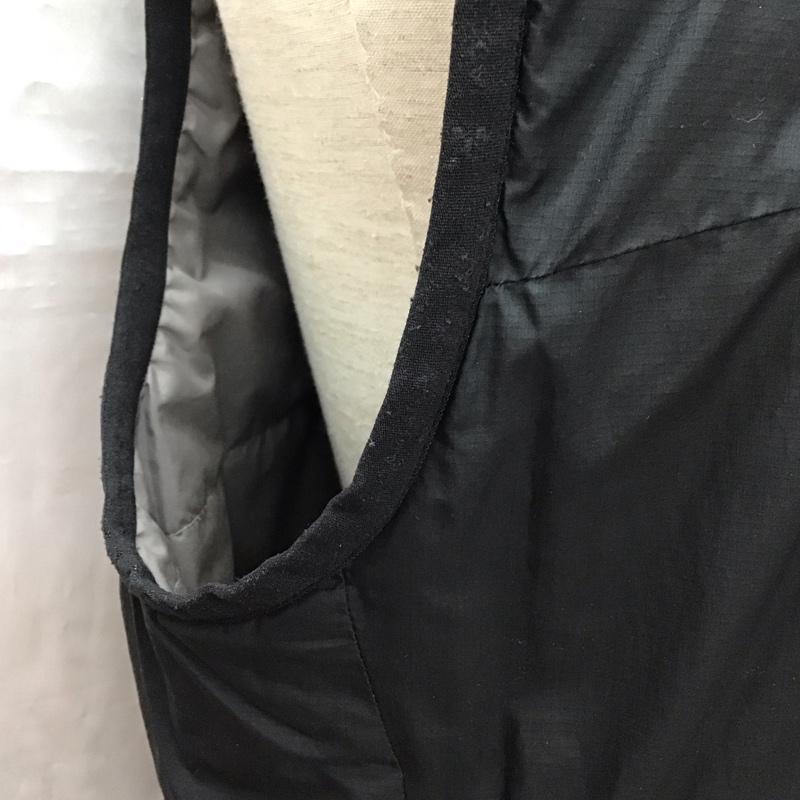 ホグロフス HAGLOFS ベスト ベスト ジップアップベスト ノースリーブカットソー スポーツウェア S ロゴ、文字 黒 / ブラック / メンズ USED 古着 中古 10116252