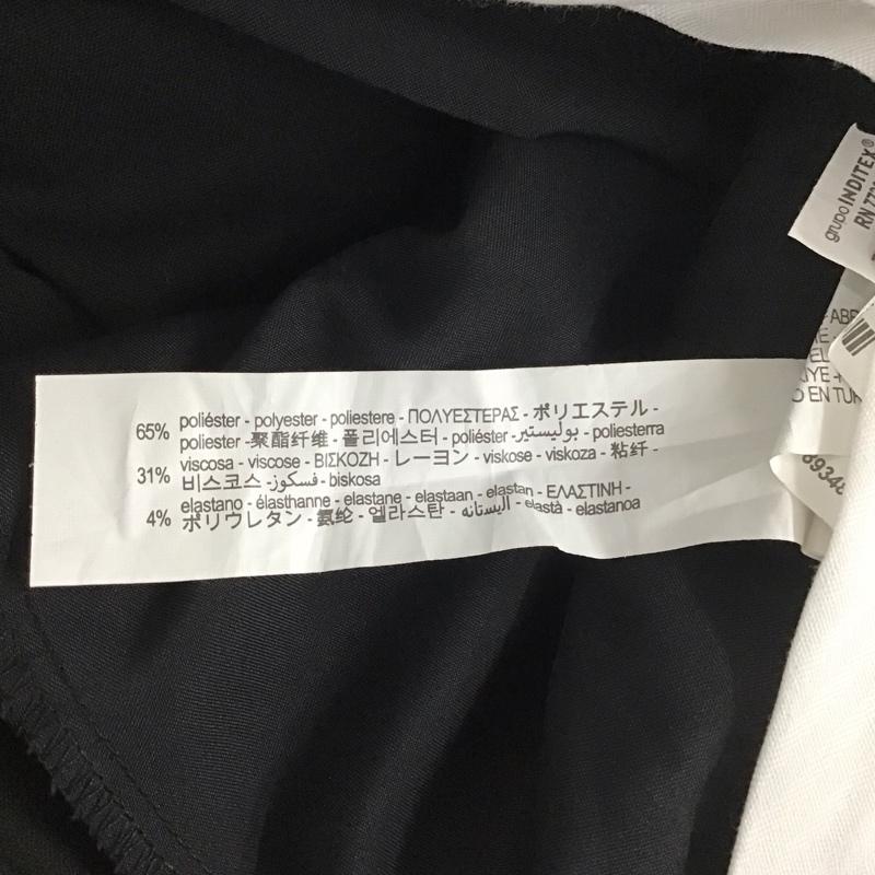 ザラ ZARA パンツ スラックス スラックス ワイドパンツ カジュアルパンツ ストレートパンツ S 無地 黒 / ブラック / レディース USED 古着 中古 10110816