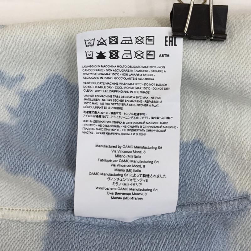 オーエーエムシー OAMC パーカー 長袖 OAMC SPEED CLOUD HOODIE 23E28OAJ36COT00870 L ロゴ、文字 X 総柄 X 刺繍 水色 / ライトブルー /  メンズ USED 古着 中古 10128706