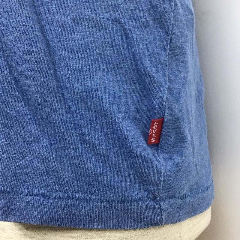 リーバイス Levi s Tシャツ 半袖 半袖カットソー プリントTシャツ クルーネックカットソー M ロゴ、文字 青 / ブルー / メンズ USED 古着 中古 10107135