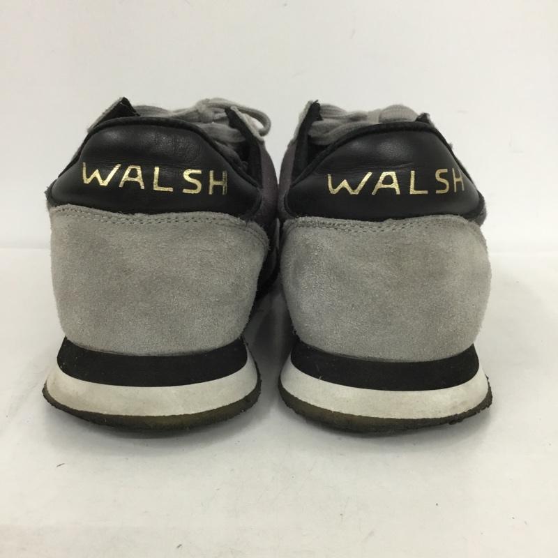 ウォルシュ WALSH スニーカー スニーカー MADE IN UK ロゴ、文字 灰 / グレー / X ダークグレー / ダークグレー / メンズ USED 古着 中古 10136687