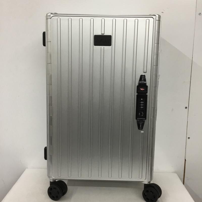 アンドフラット &.FLAT スーツケース、トランク スーツケース、トランク FL14-4-00001 折りたたみ ハードキャリーバッグ キャリーケース 箱有 ロゴ、文字 銀 / シルバー / メンズ USED 古着 中古 10137514