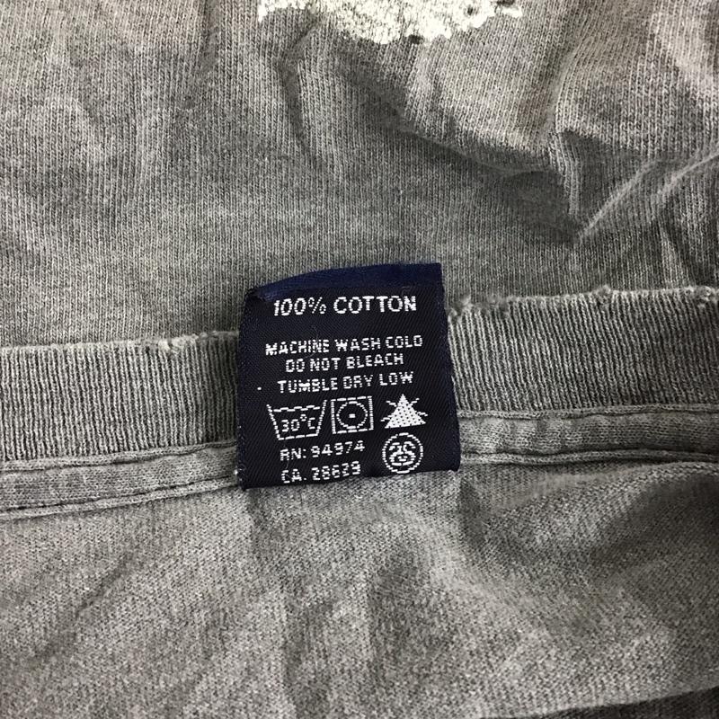 ステューシー STUSSY カットソー 長袖 長袖 L プリント 灰 / グレー / メンズ USED 古着 中古 10124495