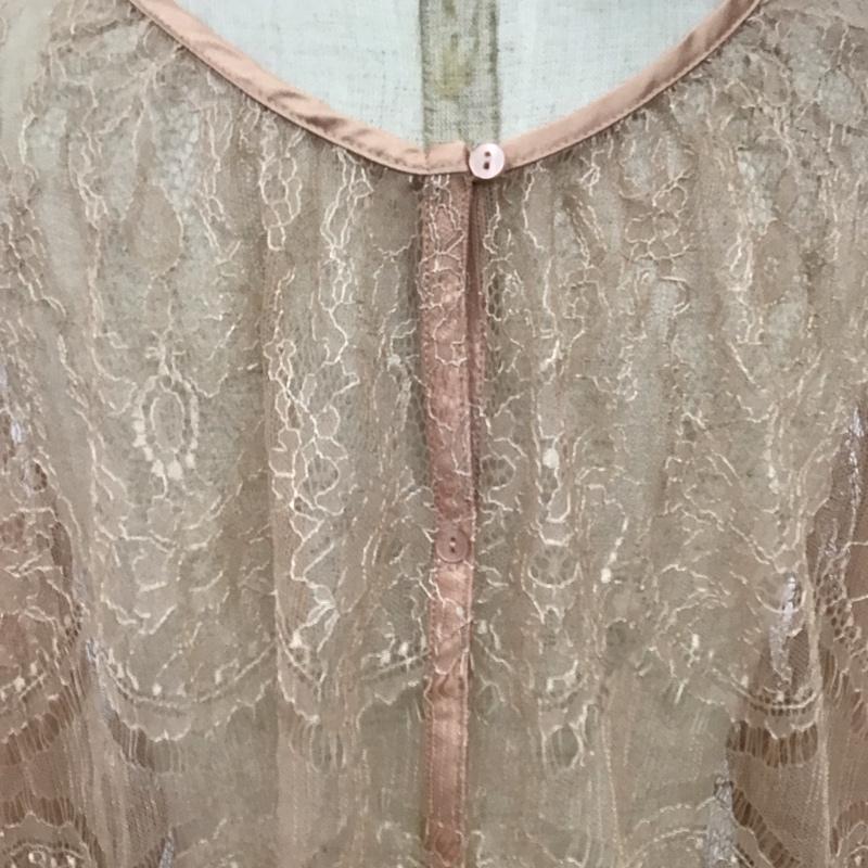 ニコアンド niko and... シャツ、ブラウス 半袖 ST73CB04KO 2WAY 前後着 L レース柄 桃 / ピンク / レディース USED 古着 中古 10109035