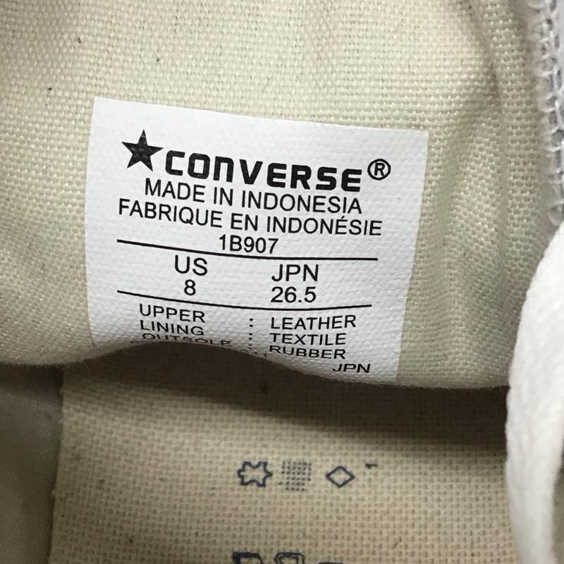 コンバース CONVERSE スニーカー スニーカー 1B907 レザーオールスター HI 26.5cm 26.5cm ロゴ、文字 白 / ホワイト / メンズ USED 古着 中古 10119346