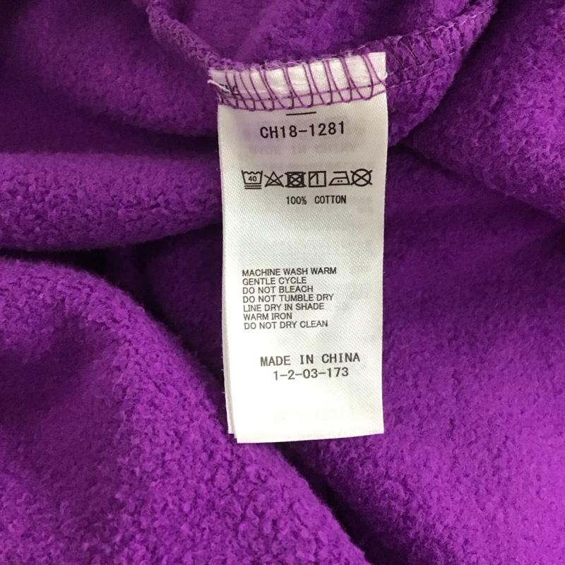 チャムス CHUMS ワンピース ロングスカート CH18-1281 ロゴロングパーカー ロングワンピース 裏起毛 M ロゴ、文字 紫 / パープル / レディース USED 古着 中古 10136039