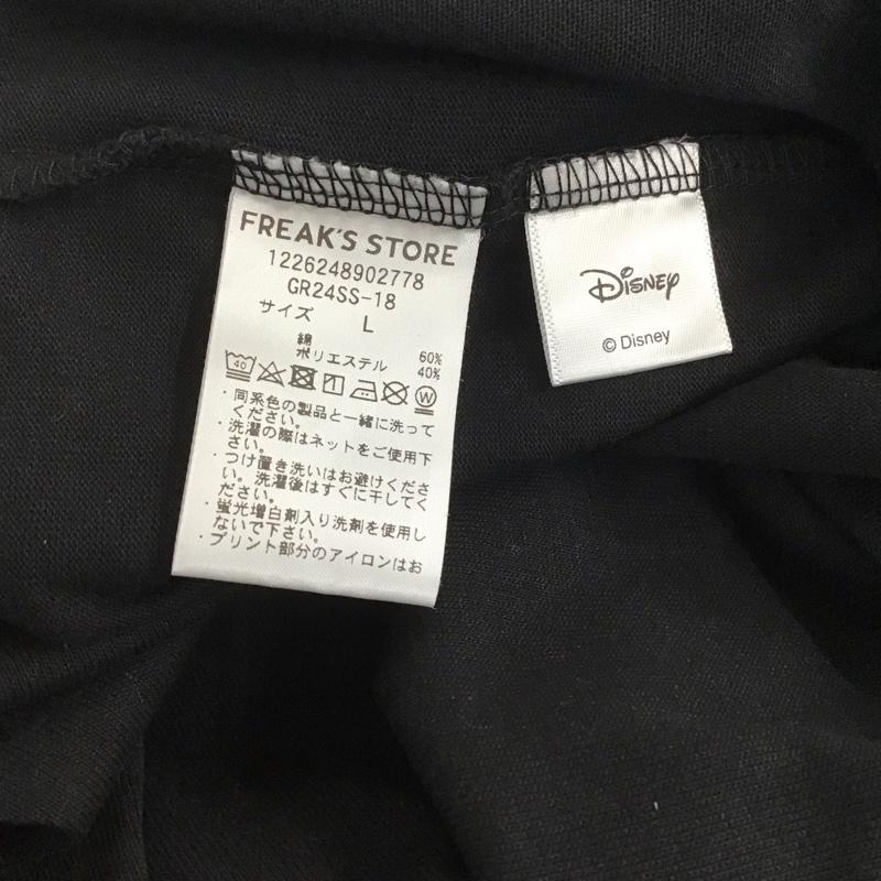 フリークスストア FREAK S STORE Tシャツ 半袖 半袖カットソー プリントTシャツ クルーネックカットソー L ロゴ、文字 黒 / ブラック / メンズ USED 古着 中古 10139525