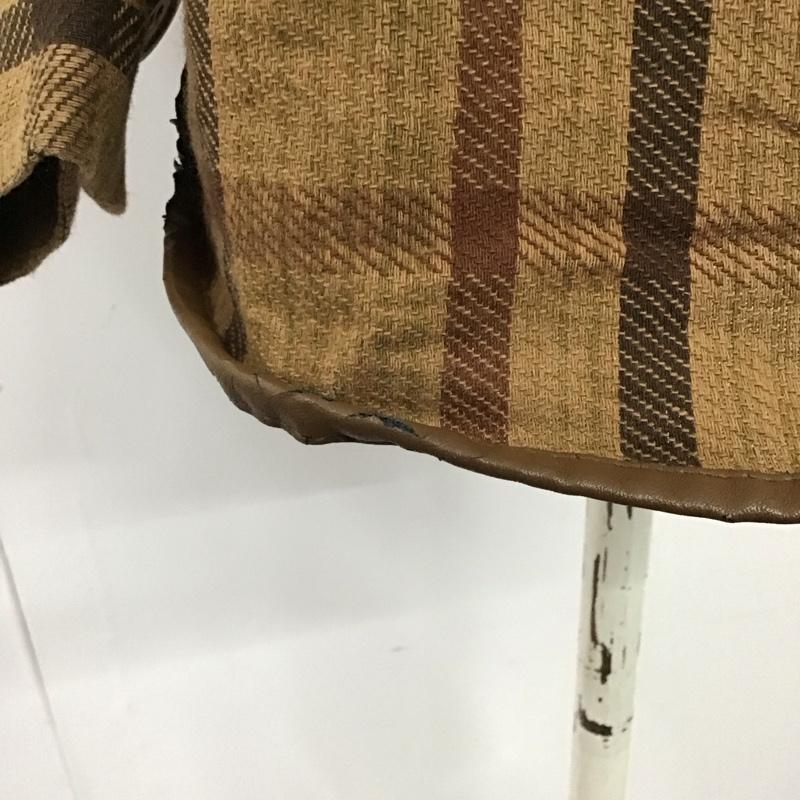 ムルーア MURUA シャツ、ブラウス 長袖 012040400801-01 ルーズショートネルシャツ FREE チェック 茶 / ブラウン / レディース USED 古着 中古 10120387