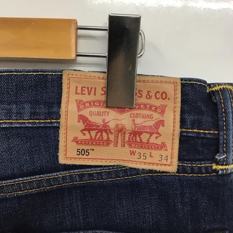 リーバイス Levi s パンツ デニム、ジーンズ 35インチ 無地 インディゴ / インディゴ / メンズ USED 古着 中古 10130901