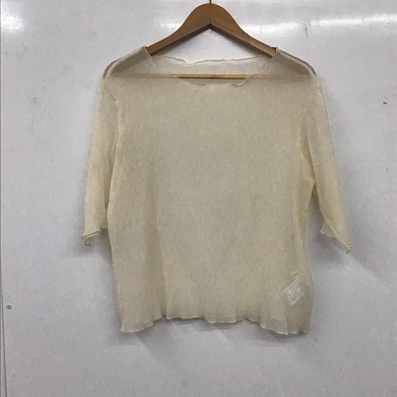 アルシーヴ archives カットソー 七分袖 無地 ベージュ / ベージュ / レディース USED 古着 中古 10136994