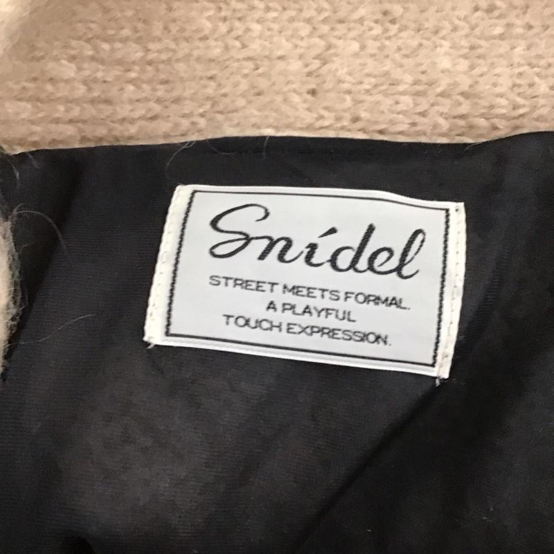 スナイデル SNIDEL カーディガン 長袖 SNTC12286-113 Vネック ウール モヘヤ タグ付き FREE 無地 ベージュ / ベージュ / レディース USED 古着 中古 10107945