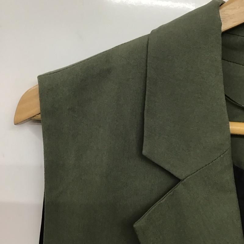 ザラ ZARA ベスト ベスト M 無地 カーキ / カーキ / レディース USED 古着 中古 10139415
