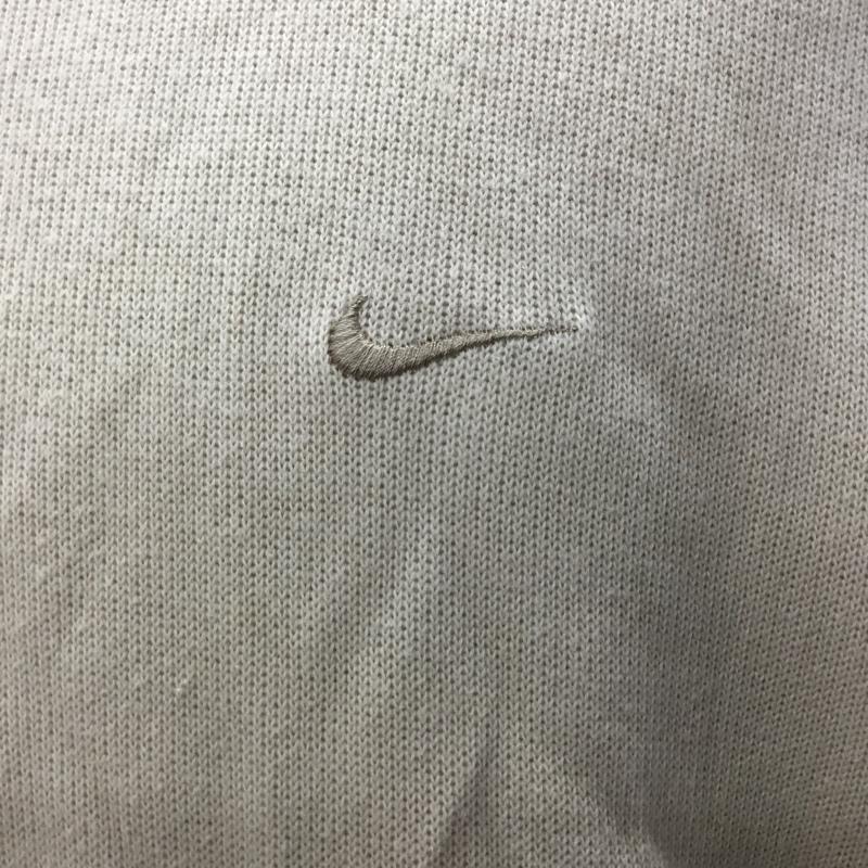 ナイキ NIKE トレーナー 長袖 長袖スウェット 長袖トレーナー リブカットソー 長袖カットソー スポーツウェア L ロゴ、文字 ベージュ / ベージュ / メンズ USED 古着 中古 10115209