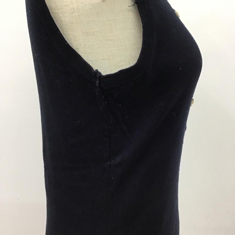ドルチェアンドガッバーナ DOLCE&GABBANA タンクトップ タンクトップ F8258T 38 無地 紺 / ネイビー / レディース USED 古着 中古 10109481