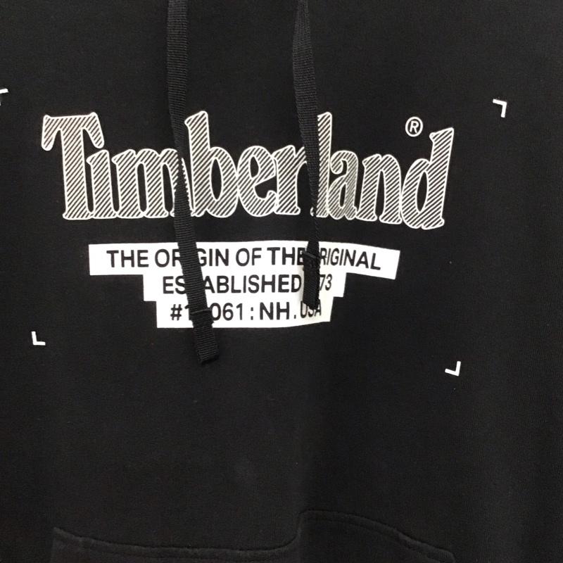 ティンバーランド Timberland パーカー 長袖 tb0a2d6z ロゴフーディー プルオーバーパーカー スウェットパーカー M ロゴ、文字 黒 / ブラック / メンズ USED 古着 中古 10136155
