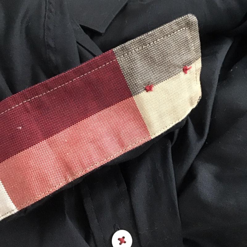 ブラックレーベルクレストブリッジ BLACK LABEL CRESTBRIDGE シャツ、ブラウス 長袖 長袖シャツ 無地シャツ カラーシャツ 4 無地 X チェック 黒 / ブラック / メンズ USED 古着 中古 10144610