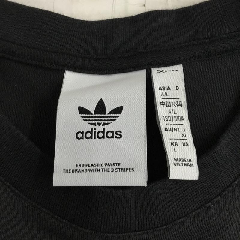 アディダスオリジナルス adidas originals Tシャツ 半袖 IC8878 グラフィックモノグラムTシャツ 半袖カットソー プリントTシャツ XL ロゴ、文字 黒 / ブラック /  メンズ USED 古着 中古 10110002