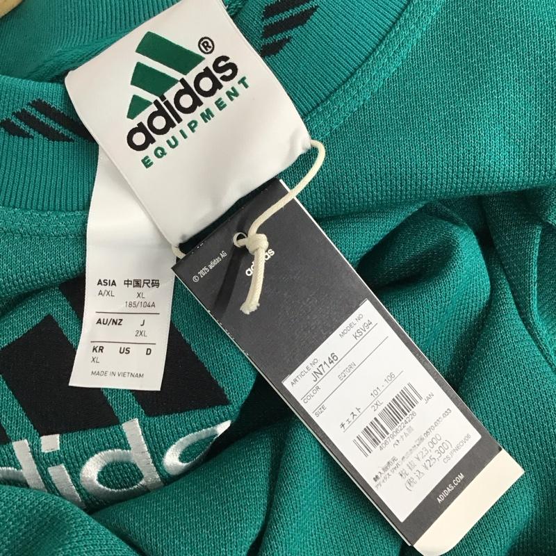 アディダス adidas トレーナー 長袖 JN7146 EQT REFLECT CRW 3L 無地 緑 / グリーン / メンズ USED 古着 中古 10134961
