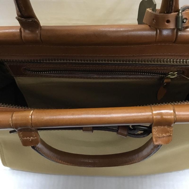 ポロラルフローレン POLO RALPH LAUREN トートバッグ トートバッグ SI PT14 キャンバス レザー ロゴ、文字 茶 / ブラウン / X ベージュ / ベージュ / メンズ USED 古着 中古 10120911