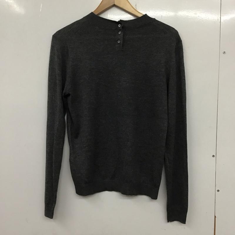 ザラ ZARA ニット、セーター 長袖 5755/100/809 M 無地 灰 / グレー / レディース USED 古着 中古 10133681
