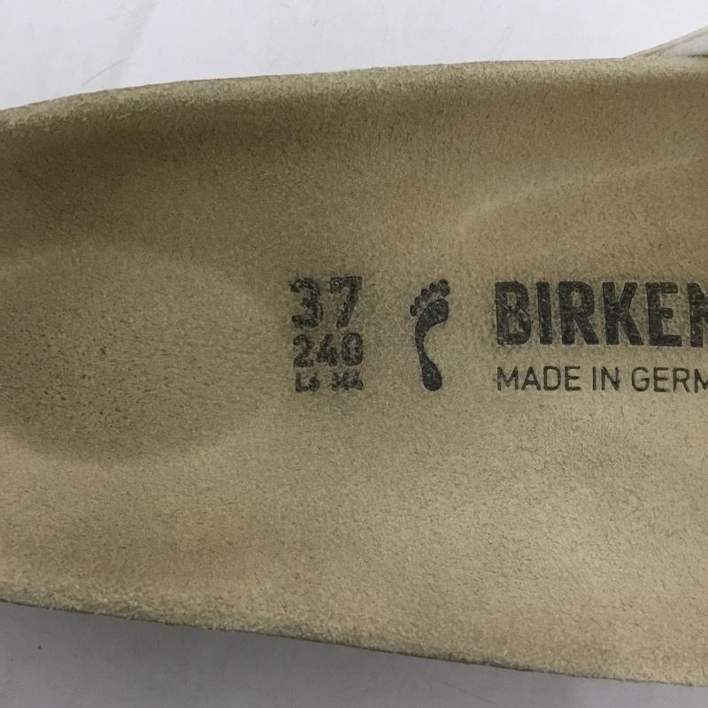 ビルケンシュトック BIRKENSTOCK サンダル サンダル MADRID 24 37 24.0cm ロゴ、文字 白 / ホワイト / レディース USED 古着 中古 10124372