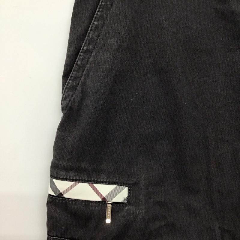 バーバリーブラックレーベル BURBERRY BLACK LABEL パンツ ショートパンツ ショートパンツ ハーフパンツ カジュアルパンツ ロゴ、文字 黒 / ブラック /  メンズ USED 古着 中古 10124920