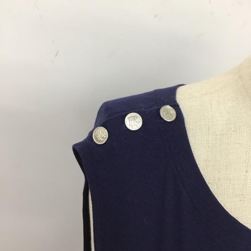 ポロラルフローレン POLO RALPH LAUREN タンクトップ タンクトップ タンクトップ ノースリーブカットソー XS 無地 紺 / ネイビー / レディース USED 古着 中古 10115973