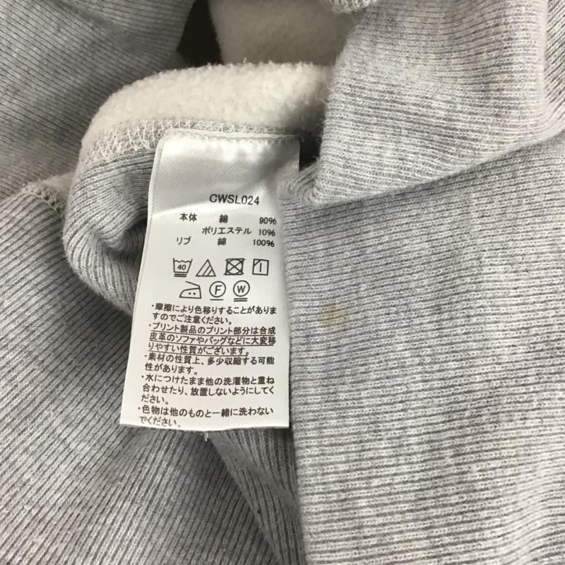 チャンピオン Champion トレーナー 長袖 CWSL024 裏起毛 スウェット M ワンポイント 灰 / グレー / レディース USED 古着 中古 10107563