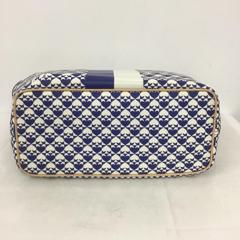 ケイトスペード Kate Spade トートバッグ トートバッグ スペード柄 総柄 白 / ホワイト / X 青 / ブルー / レディース USED 古着 中古 10140046