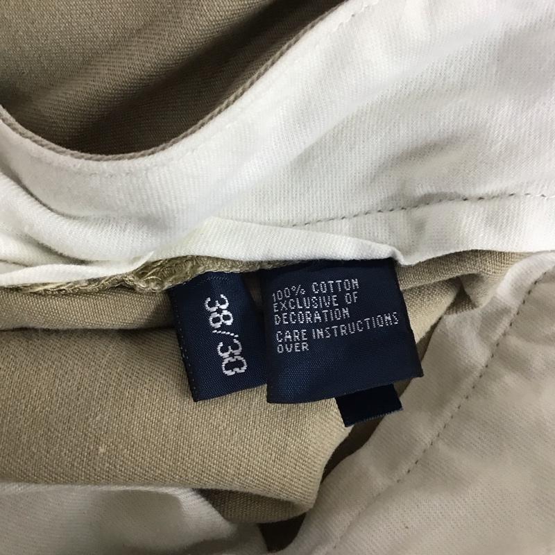 ポロバイラルフローレン Polo by RALPH LAUREN パンツ チノパン チノパン カジュアルパンツ ワイドパンツ ストレートパンツ 38 無地 ベージュ / ベージュ /  メンズ USED 古着 中古 10120360