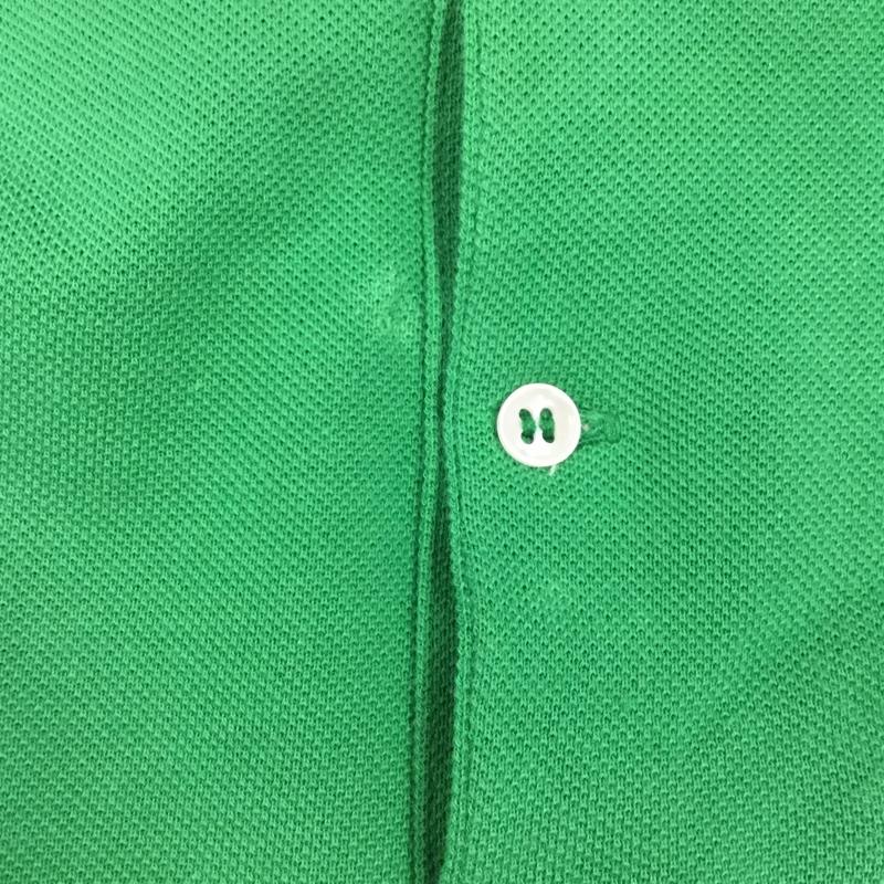 ラコステ LACOSTE ポロシャツ 半袖 半袖ポロシャツ カラーシャツ 半袖カットソー 3 ロゴ、文字 緑 / グリーン / メンズ USED 古着 中古 10109276